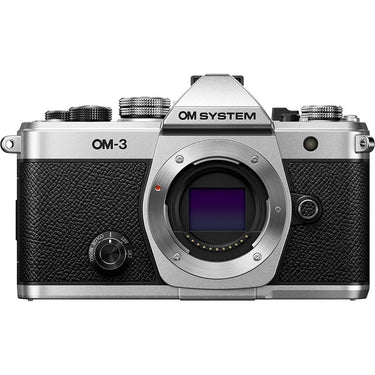 OM SYSTEM Olympus OM-3 Silver Micro Four Thirds System Travel Camera + Hiking Bundle