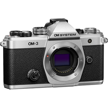 OM SYSTEM Olympus OM-3 Silver Micro Four Thirds System Travel Camera + Hiking Bundle