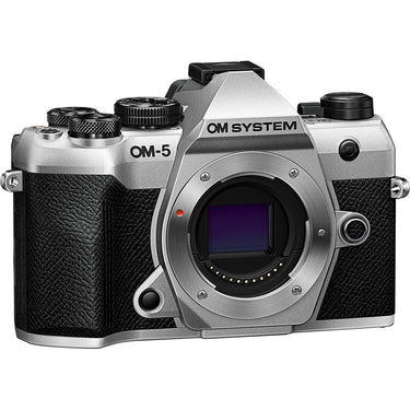 OM SYSTEM Olympus OM-5 Mark II 20.4MP 4K Video Digital Camera Body; Silver + Hiking Bundle