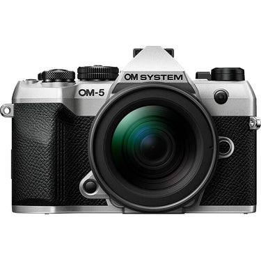 OM SYSTEM Olympus OM-5 Mark II 12-45mm Pro Lens Kit in Silver + Hiking Bundle