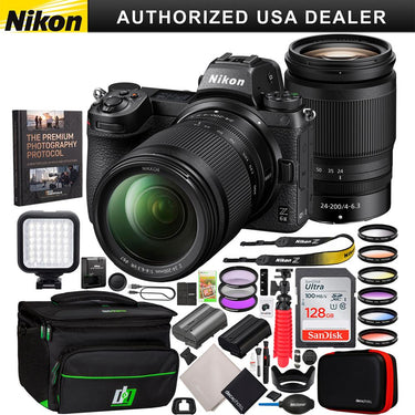Nikon Z6II Full-Frame Mirrorless Camera + 24-200mm Lens Kit + Photography Bundle