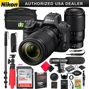 Nikon Z8 Full Frame FX Mirrorless 8K Camera Body + 70-180mm F2.8 Zoom Lens Kit Bundle