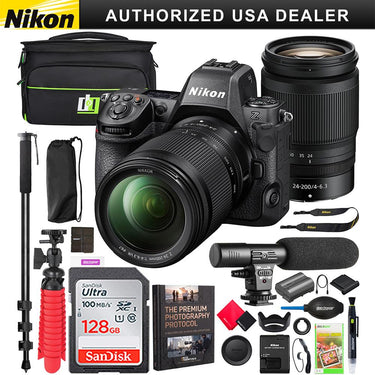 Nikon Z8 Full Frame FX Mirrorless 8K Camera Body + 24-200mm F4-6.3 VR Lens Kit Bundle