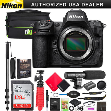 Nikon Z8 Full Frame Mirrorless Professional 8K Hybrid FX Camera Body Kit 1695 Bundle
