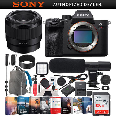 Sony a7R IV Mirrorless Camera + 50mm F1.8 Full-frame Prime Lens SEL50F18F Bundle