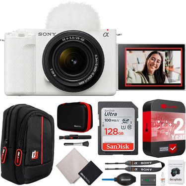 Sony ZV-E1 Full Frame Mirrorless Vlog Camera White + 28-60mm Lens + Extended Warranty