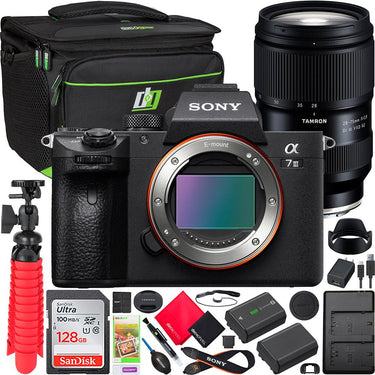 Sony a7 III Mirrorless Full Frame Camera Kit + Tamron 28-75mm F2.8 G2 Lens Bundle