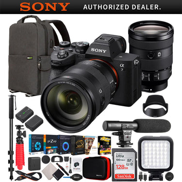 Sony a7 IV Full Frame Mirrorless Camera + 24-105mm F4 G OSS Lens Kit SEL24105G Bundle