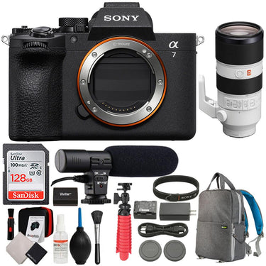 Sony a7 V Full-Frame Mirrorless Camera Body + 70-200mm Lens Accessory Bundle
