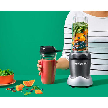 NutriBullet NB50100C Pro 1000 Single Serve Blender (1000W) Dark Gray/Light Gray Skirt