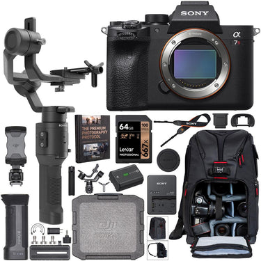 Sony a7R IV Mirrorless Camera Body ILCE-7RM4 + DJI Ronin-SC Pro Gimbal Kit