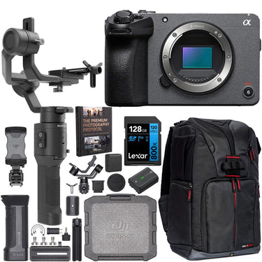 Sony Cinema Line FX30 Super 35 Camera Body Kit +DJI Ronin-SC Gimbal Stabilizer Bundle