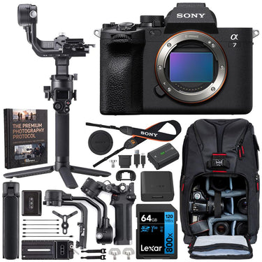 Sony a7 IV Full Frame Mirrorless Camera Body + DJI RSC 2 Gimbal Filmmaker Kit Bundle