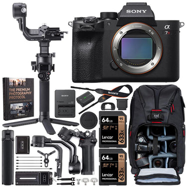 Sony a7R IV Mirrorless Camera Full Frame Body + DJI RSC 2 Gimbal Filmmaker's Kit