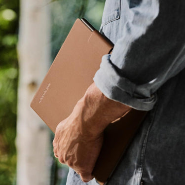 reMarkable Paper Pro Premium Leather Book Folio Case - Brown-M