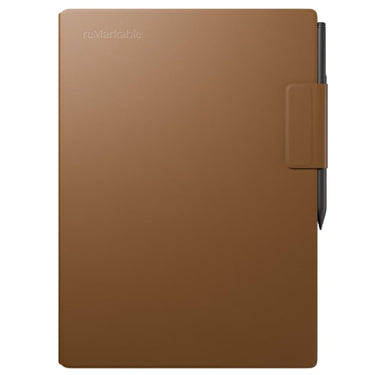 reMarkable Paper Pro Premium Leather Book Folio Case - Brown-M