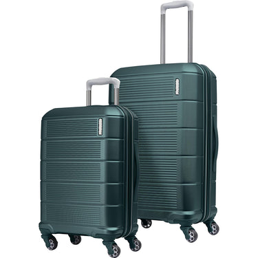 American Tourister Stratum 2.0 Expandable Hardside Luggage Set, Pine Green (Carry-on/Med)