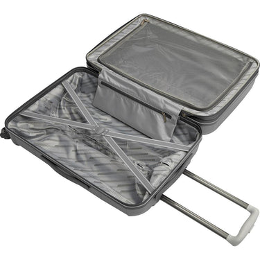 American Tourister Stratum 2.0 Expandable Hardside Luggage Set, Silver (Carry-on/Med)
