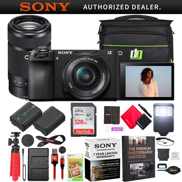 Sony a6700 Alpha APS-C 4K Mirrorless Camera + 16-50mm & 55-210mm 2 Lens Kit Bundle