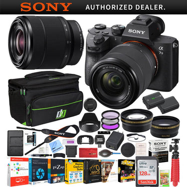 Sony a7 III Mirrorless 4K Camera + 28-70mm Lens + Deco Gear Case & 2x Battery Bundle