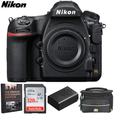 Nikon D850 45.7MP Full-Frame FX-Format Digital SLR Camera Body + Deco Essentials eBook