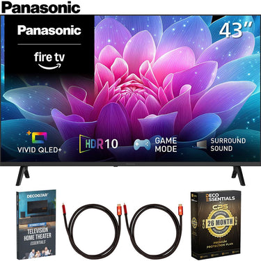 Panasonic 43" S65C Full HD 60Hz QLED Fire TV 2026 + 26 Month Protection Bundle