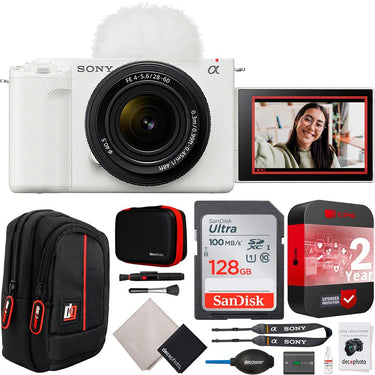 Sony ZV-E1 Full Frame Mirrorless Vlog Camera White + 28-60mm Lens + Extended Warranty