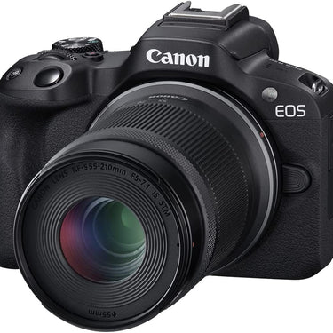 Canon EOS R50 Mirrorless Camera with 2 Lens Kit 18-45mm + 55-210mm IS STM + Pro Bundle