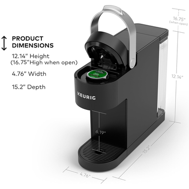 Keurig K-Slim Single Serve K-Cup Pod Coffee Maker, Black