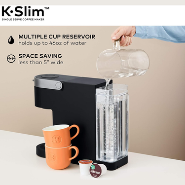 Keurig K-Slim Single Serve K-Cup Pod Coffee Maker, Black