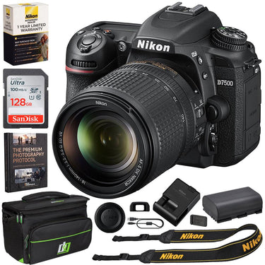 Nikon D7500 20.9MP DSLR Camera + 18-140mm f/3.5-5.6G Lens + Deco Essentials eBook