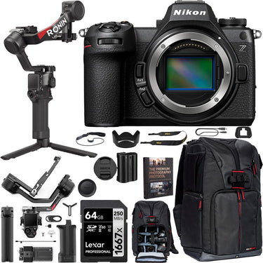 Nikon Z6III Mirrorless Camera 24MP FX-Format Body + DJI RS 4 Gimbal Stabilizer Bundle