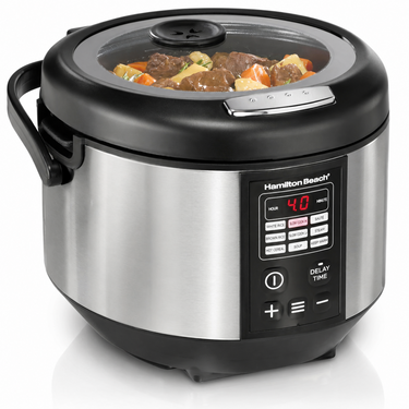 Hamilton Beach Stay or Go 20 Cup Portable Multi Cooker With Lid Latch