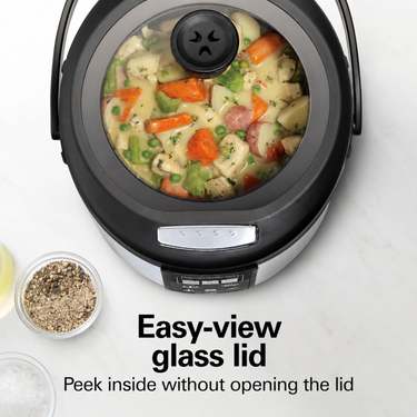 Hamilton Beach Stay or Go 20 Cup Portable Multi Cooker With Lid Latch