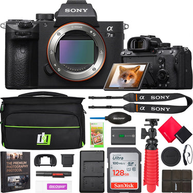 Sony a7 III Alpha Mirrorless 4K Camera + Deco Gear Case & Accessory Kit Bundle