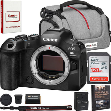 Canon EOS R6 Mark III Mirrorless Camera (Body) 7084C002 + Accessories Bundle