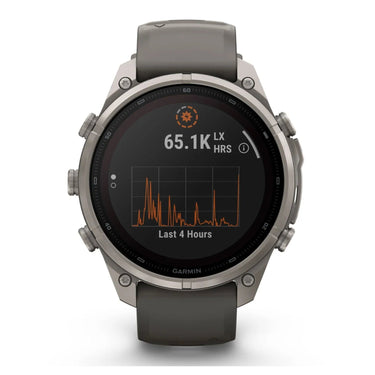 Garmin fenix 9 Pro inReach, Solar, 47 mm Titanium with Pebble Gray/Silver Gray Band