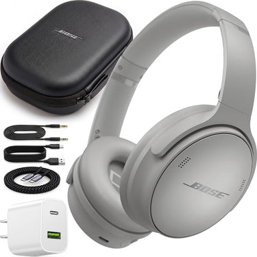 Bose QuietComfort Wireless Over-Ear Bluetooth Headphones Power Bundle