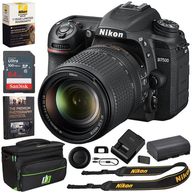 Nikon D7500 20.9MP DSLR Camera + 18-140mm f/3.5-5.6G Lens + Deco Essentials eBook