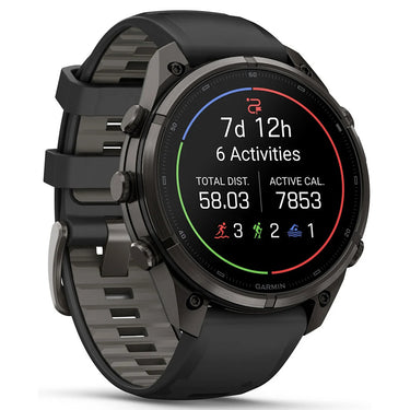 Garmin fenix 9 Pro inReach 47 mm DLC Titanium with Gray Band + Essential Bundle