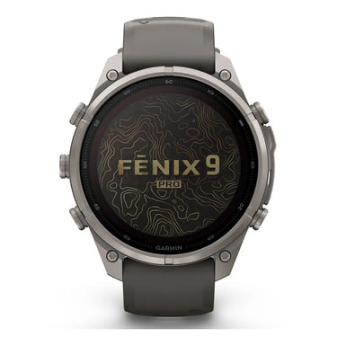 Garmin fenix 9 Pro Solar, 47mm Titanium with Silicone Band +Essential Protection Bundle