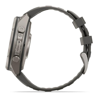 Garmin fenix 9 Pro Solar, 47mm Titanium with Silicone Band +Essential Protection Bundle