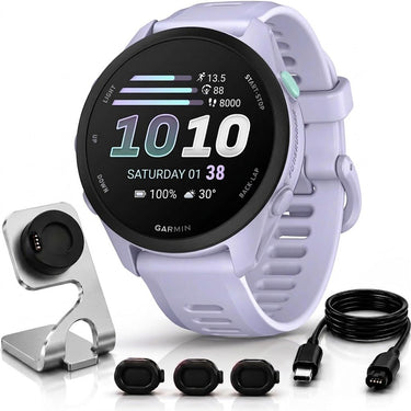 Garmin Forerunner 70 Cool Lavender with Charging Bundle