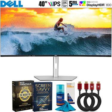 Dell U4025QW UltraSharp 40 Curved Thunderbolt Hub Monitor with 26 Month Bundle