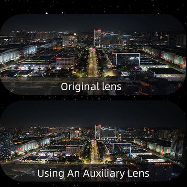 Deco Essentials DJI Air 3S Wide Angle Lens Filter - 110° HD Optical Glass, Black