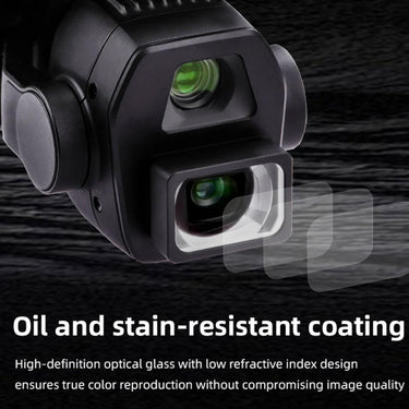 Deco Essentials DJI Air 3S Wide Angle Lens Filter - 110° HD Optical Glass, Black