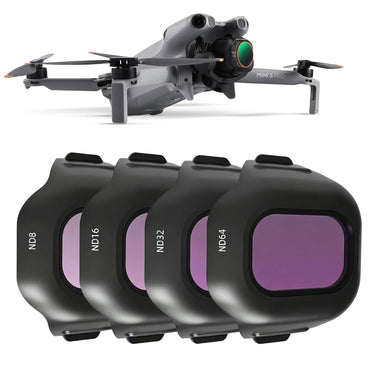 Deco Essentials DJI Mini 5 Pro Filter Kit (ND8 ND16 ND32 ND64)  4-Pack HD Glass