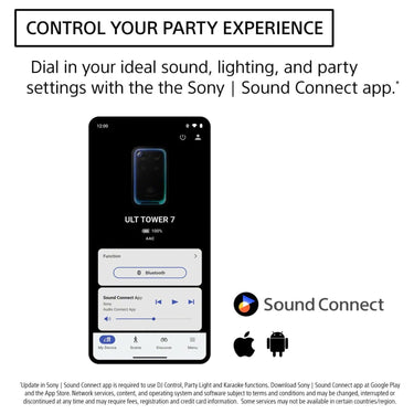 Sony ULT Tower 7 Bluetooth Karaoke Party Speaker