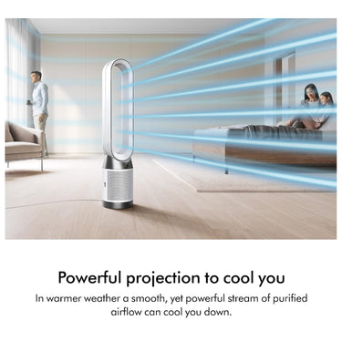 Dyson TP11 Purifier Cool PC1, HEPA Air Purifier Tower Fan, White - Refurbished