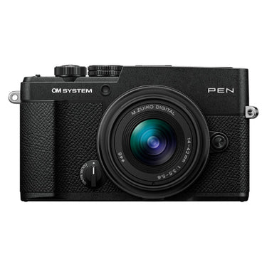 OM SYSTEM PEN Mirrorless Camera with 14-42mm III Lens (Black)